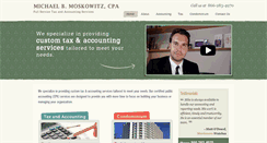 Desktop Screenshot of mikemoskowitzcpa.com